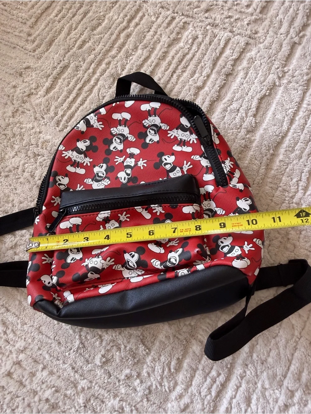 Disney Red Mickey Mouse Print Mini Backpack